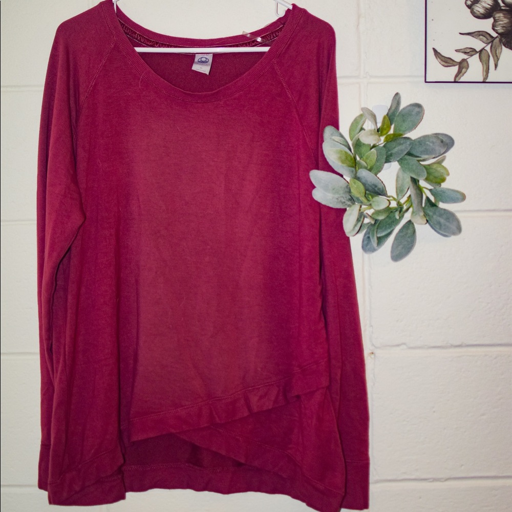 Layered crew neck